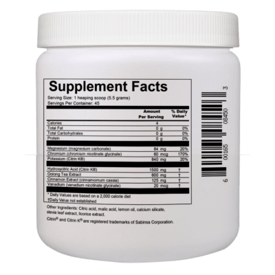 Oolong Garcinia Tea Supplement Facts